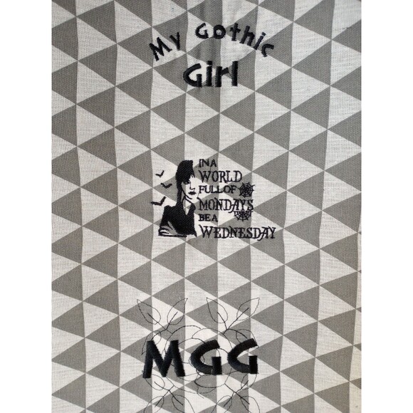 MGG My Gothic Girl Women's Shoulder Canvas Tote Bag Med. Geometric Pattern - Picture 5 of 8